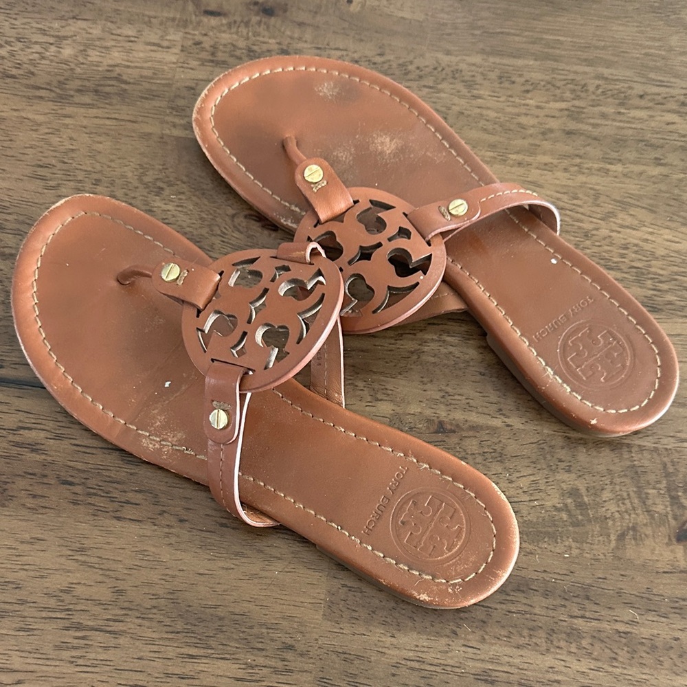 Tory Burch Tan Leather Sandals